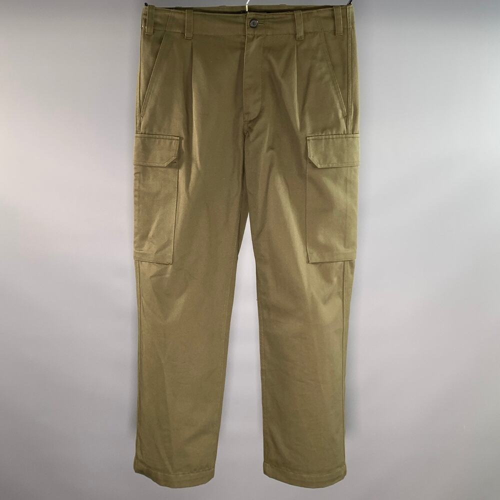 NILI LOTAN Size 30 Green Cotton Cargo Casual Pants